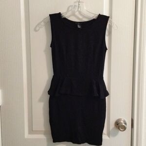 Black Forever 21 Peplum Dress